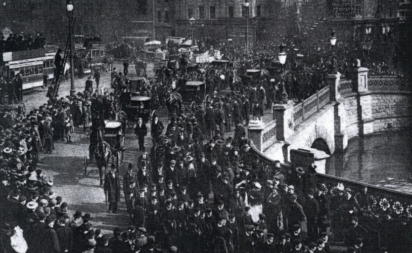 George Müller's funeral procession through Bristol city centre